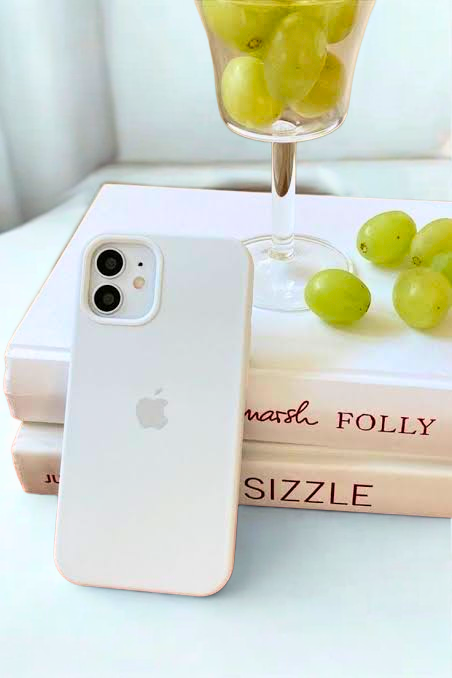 White Silicone iPhone Case – Slim, Stylish & Durable