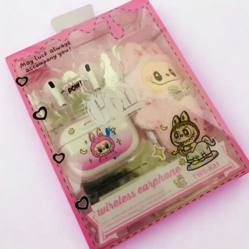 Labubu Earbuds – Cute, Compact, and Crystal Clear(TWS-K81)