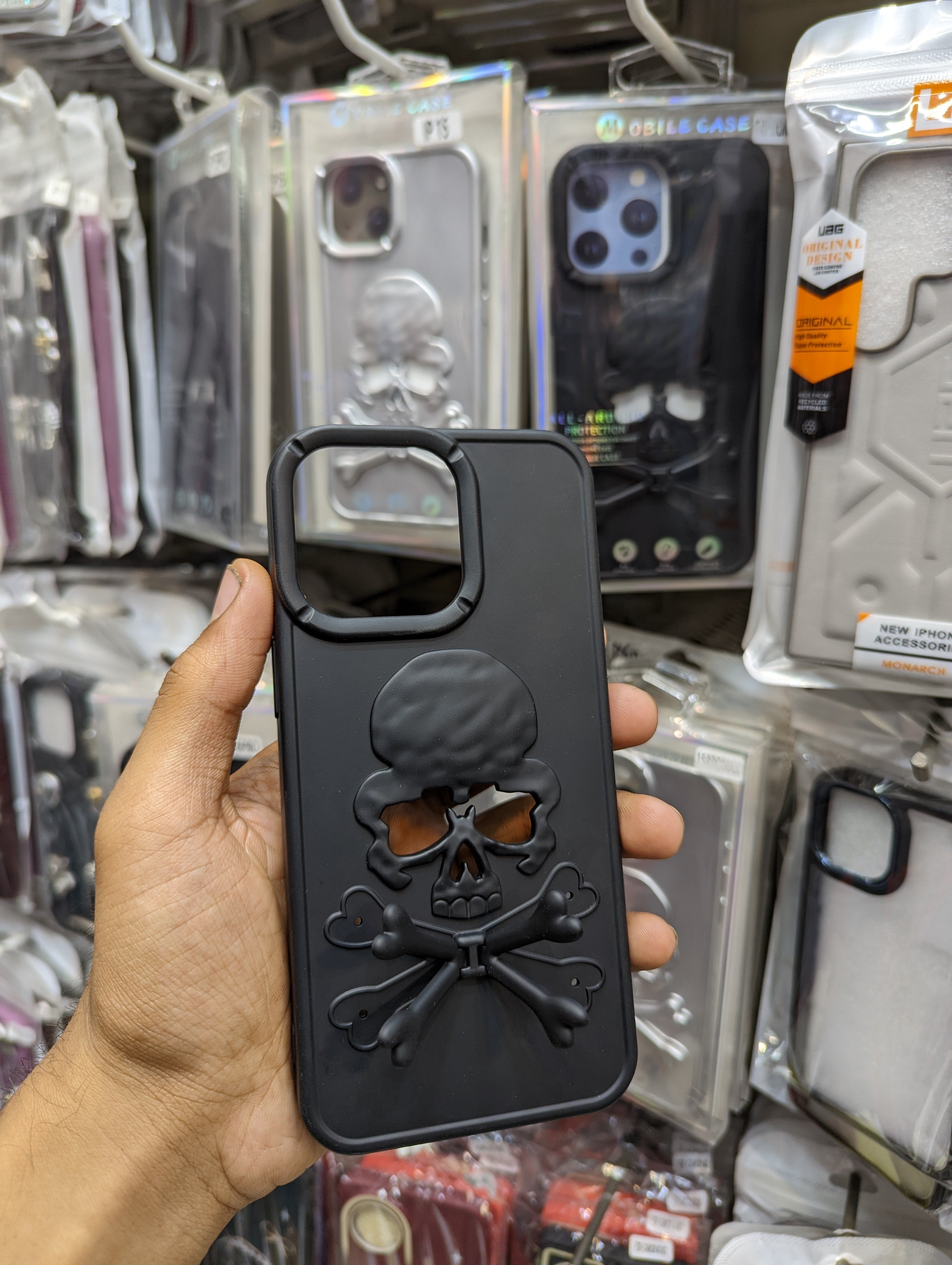 3D Skull Shockproof Case
