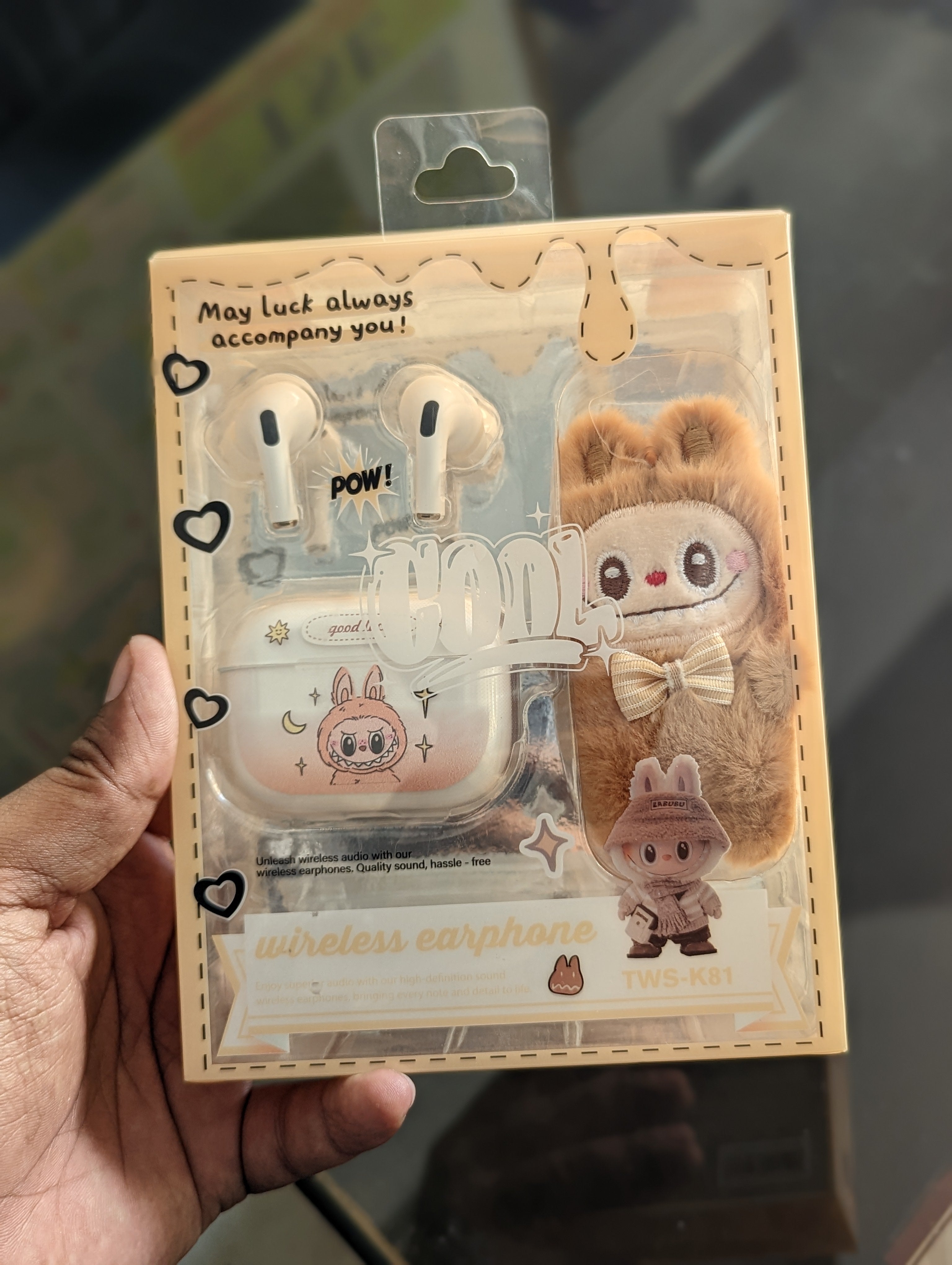 Labubu Earbuds – Cute, Compact, and Crystal Clear(TWS-K81)