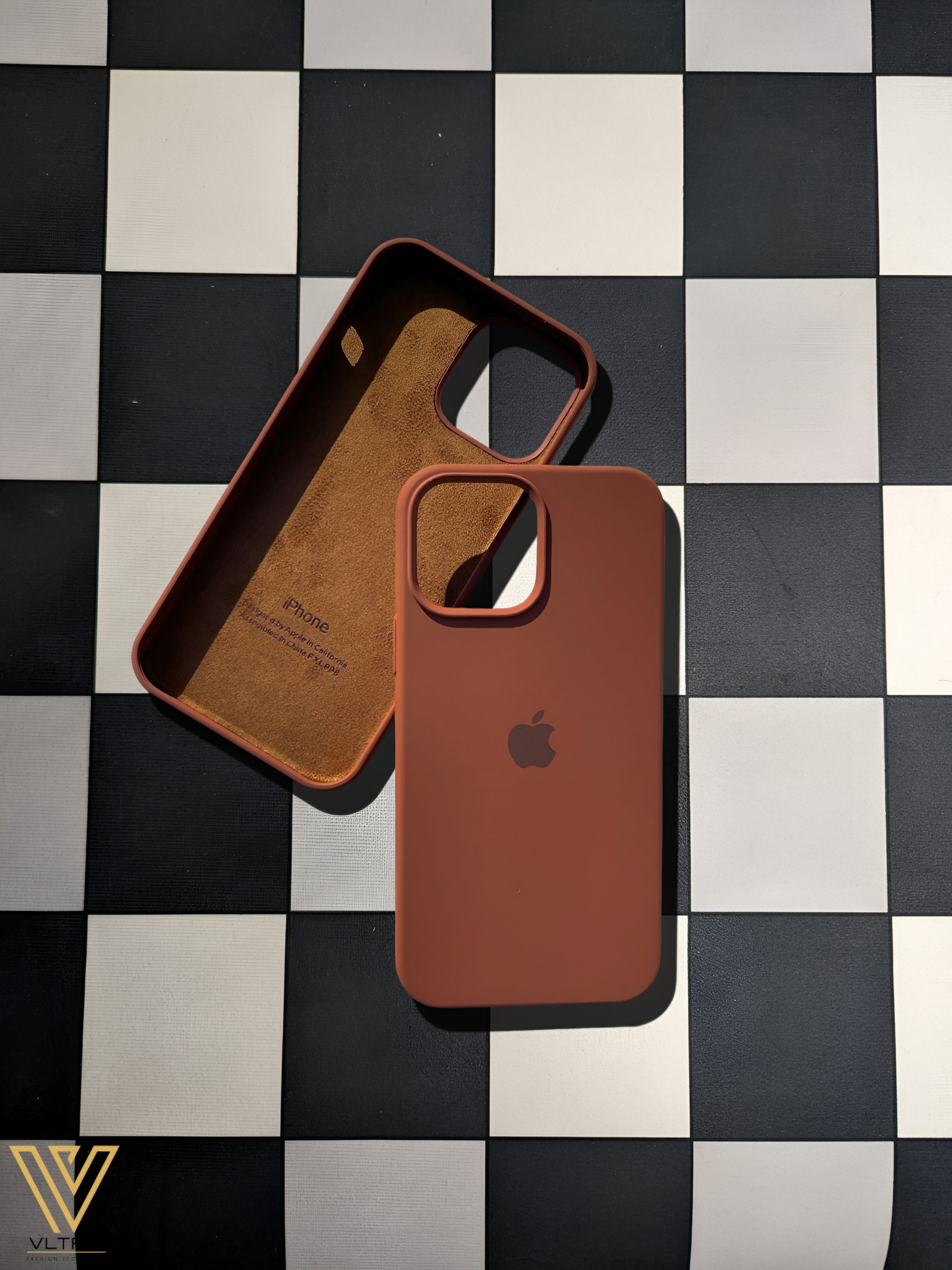 Choco Brown Silicone iPhone Case – Slim, Stylish & Durable