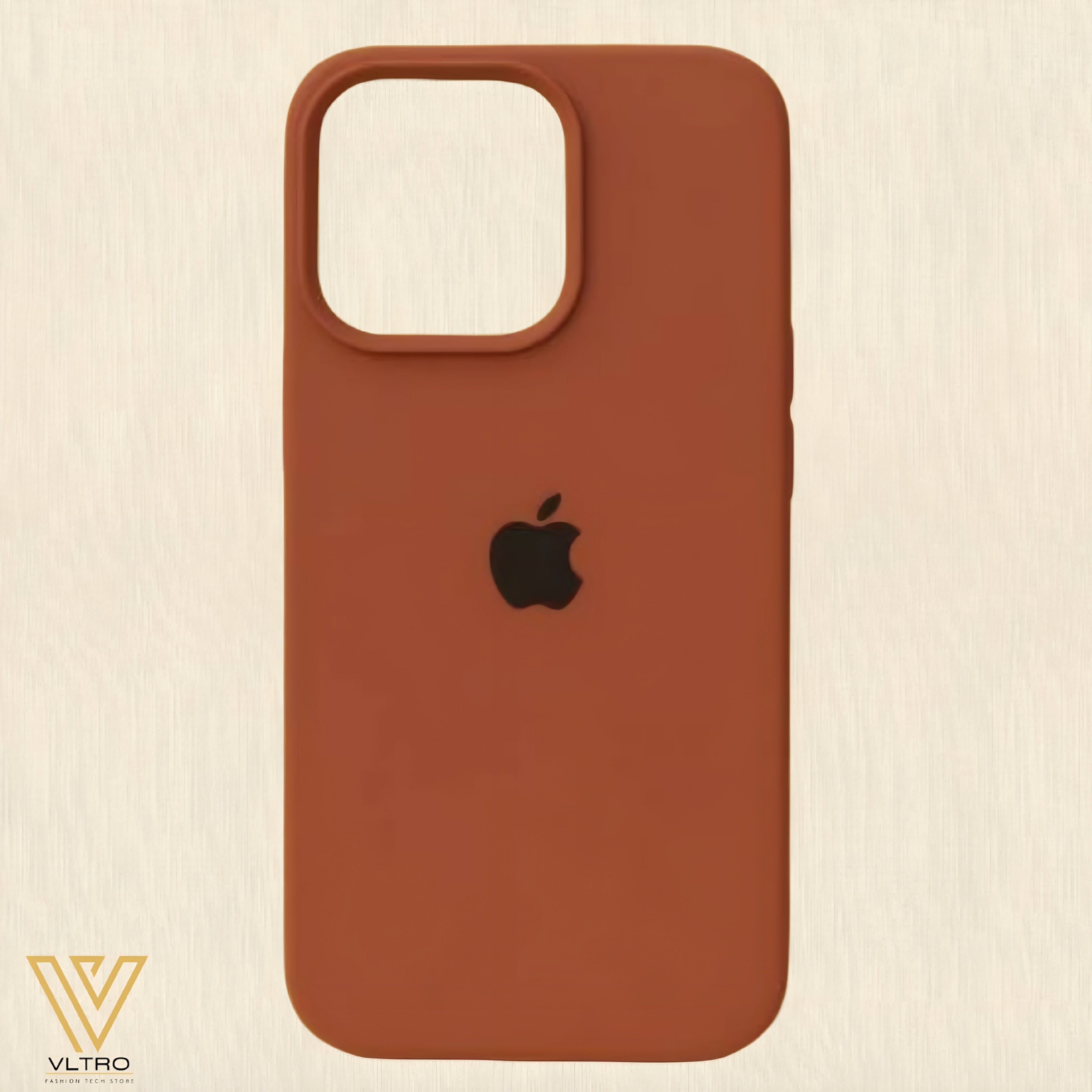 Choco Brown Silicone iPhone Case – Slim, Stylish & Durable