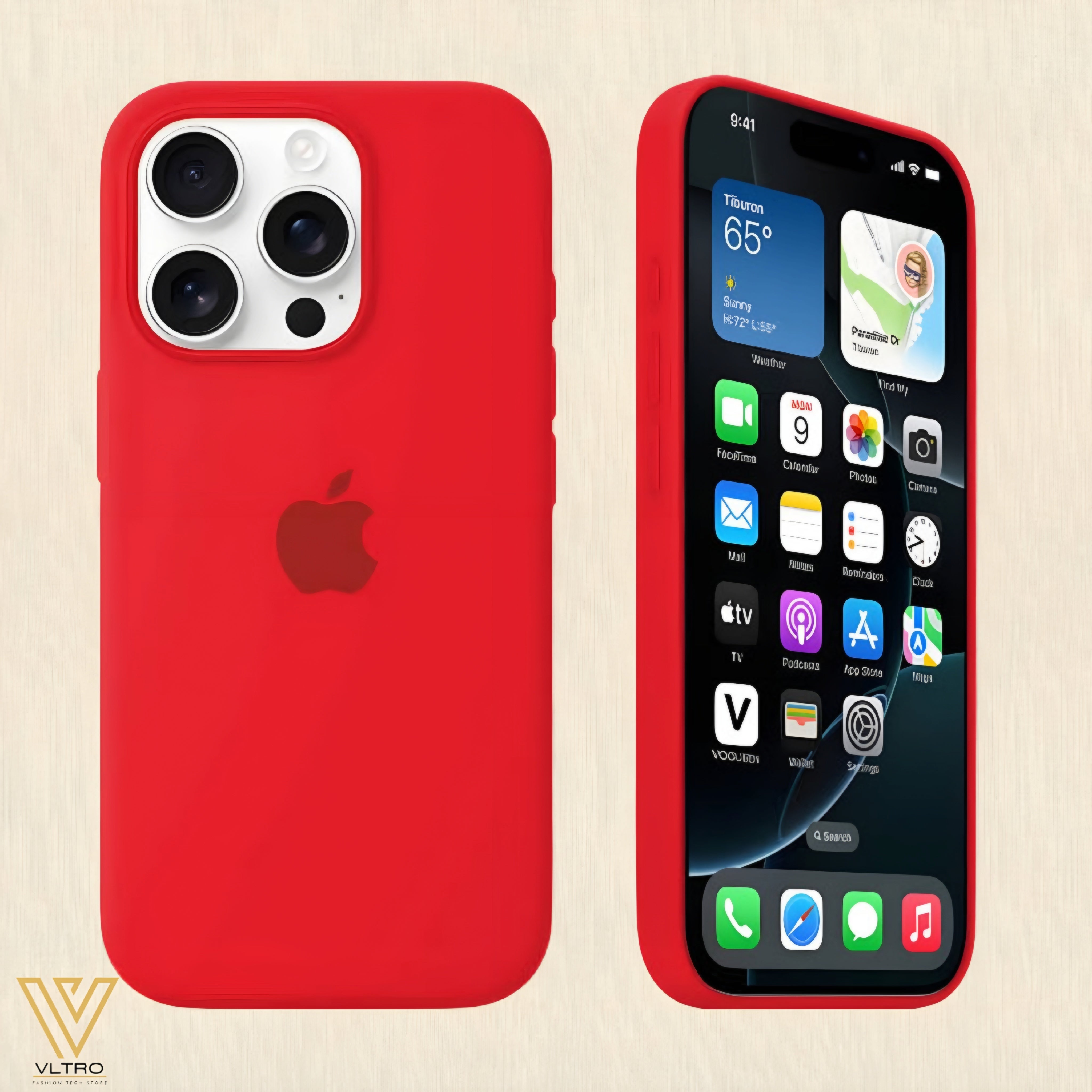 Red Silicone iPhone Case – Slim, Stylish & Durable