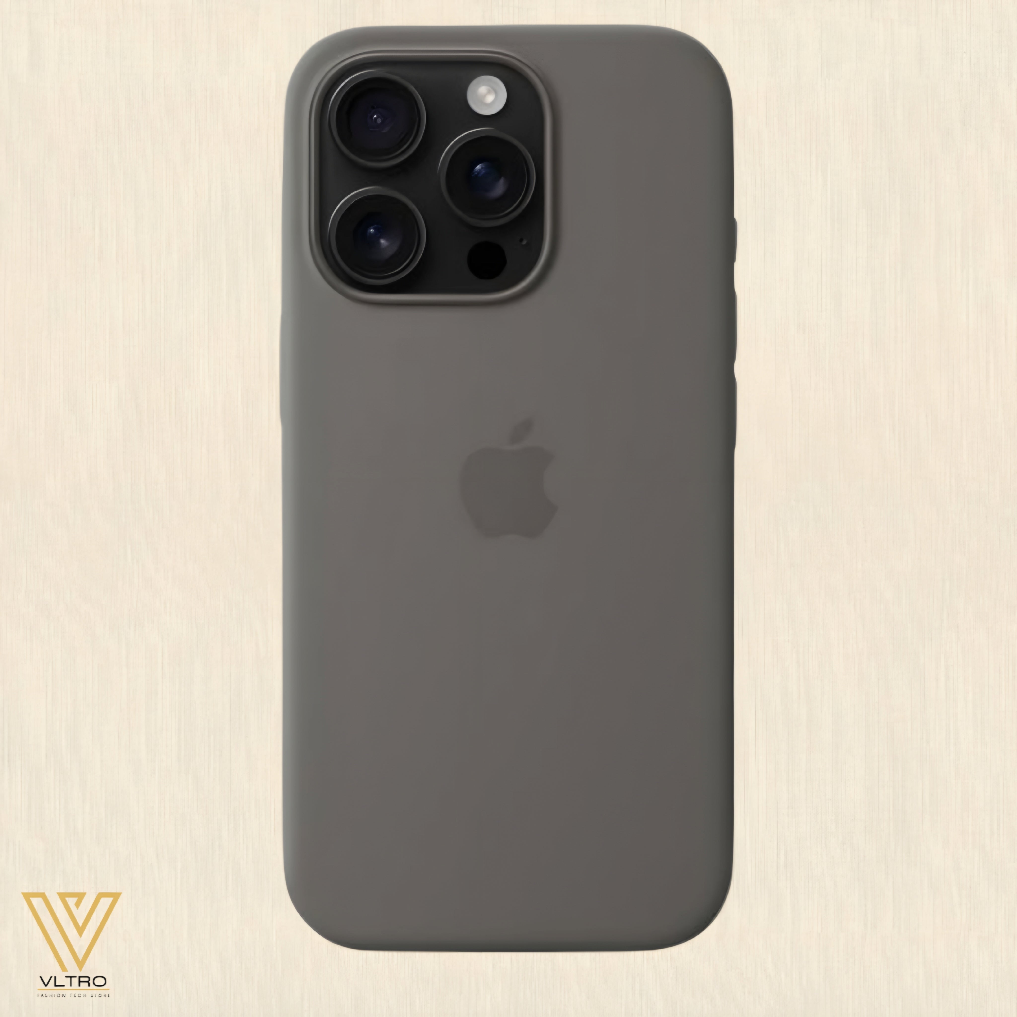 Stone Gray Silicone iPhone Case – Slim, Stylish & Durable