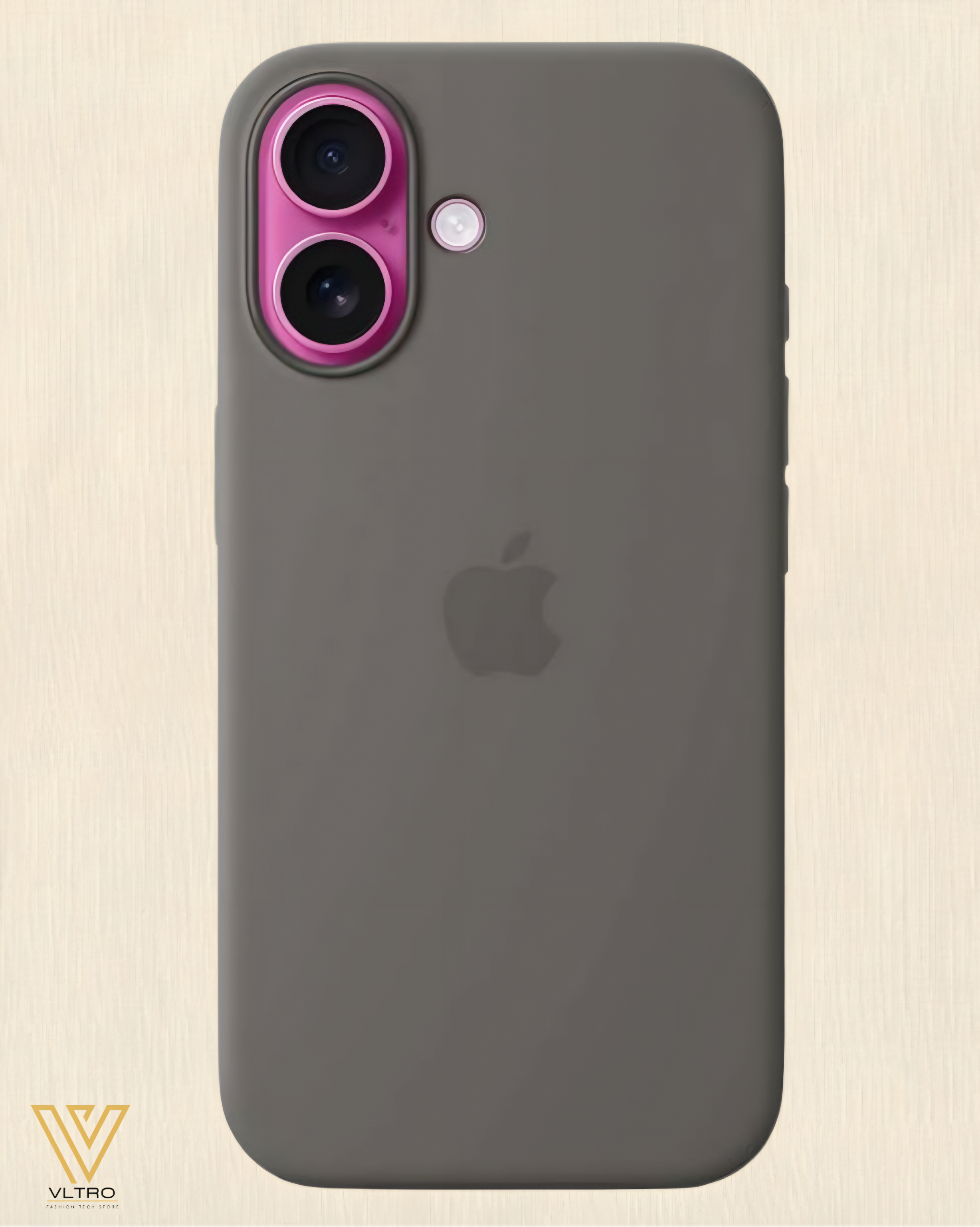 Stone Gray Silicone iPhone Case – Slim, Stylish & Durable