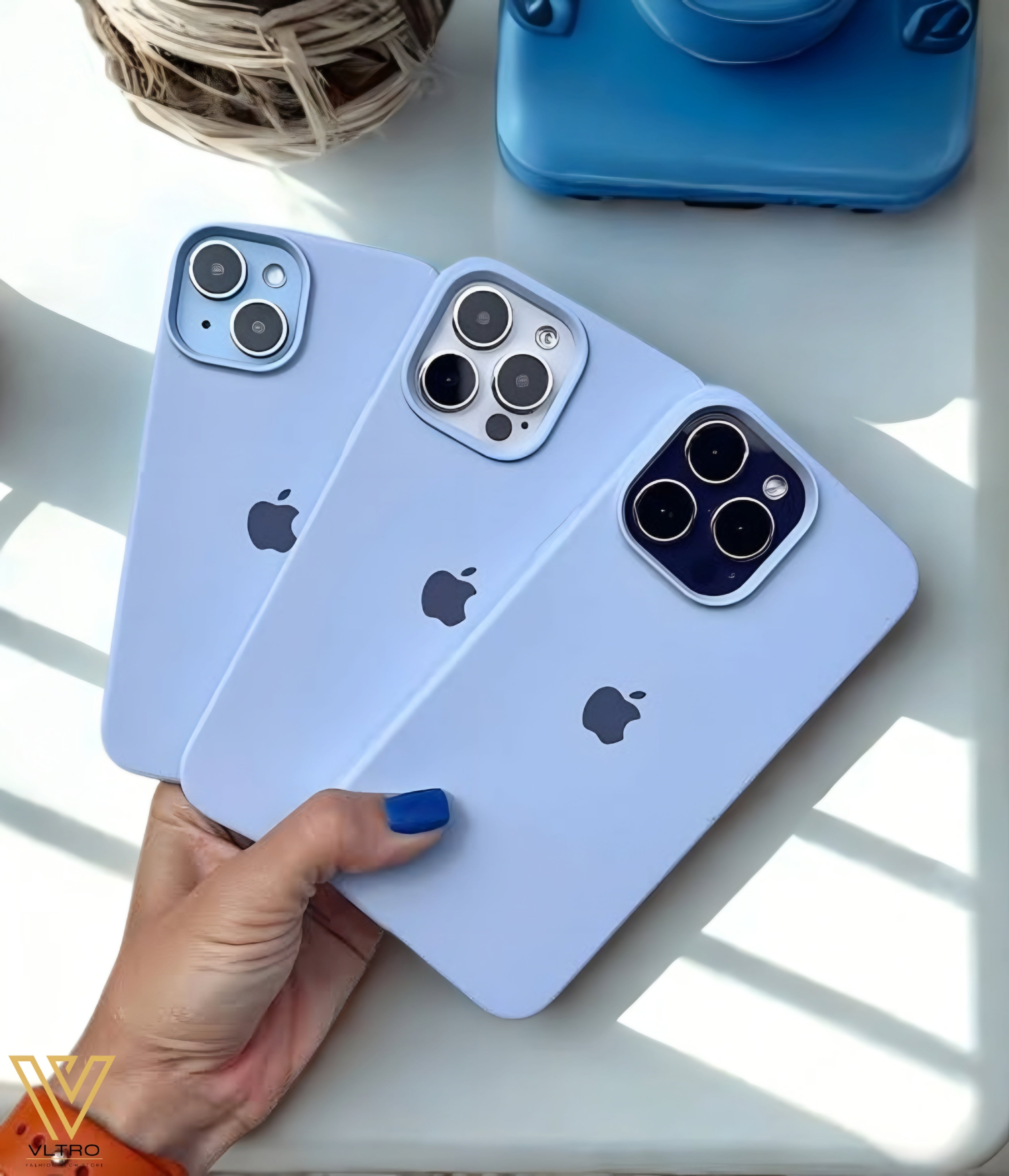 Sierra Blue Silicone iPhone Case – Slim, Stylish & Durable