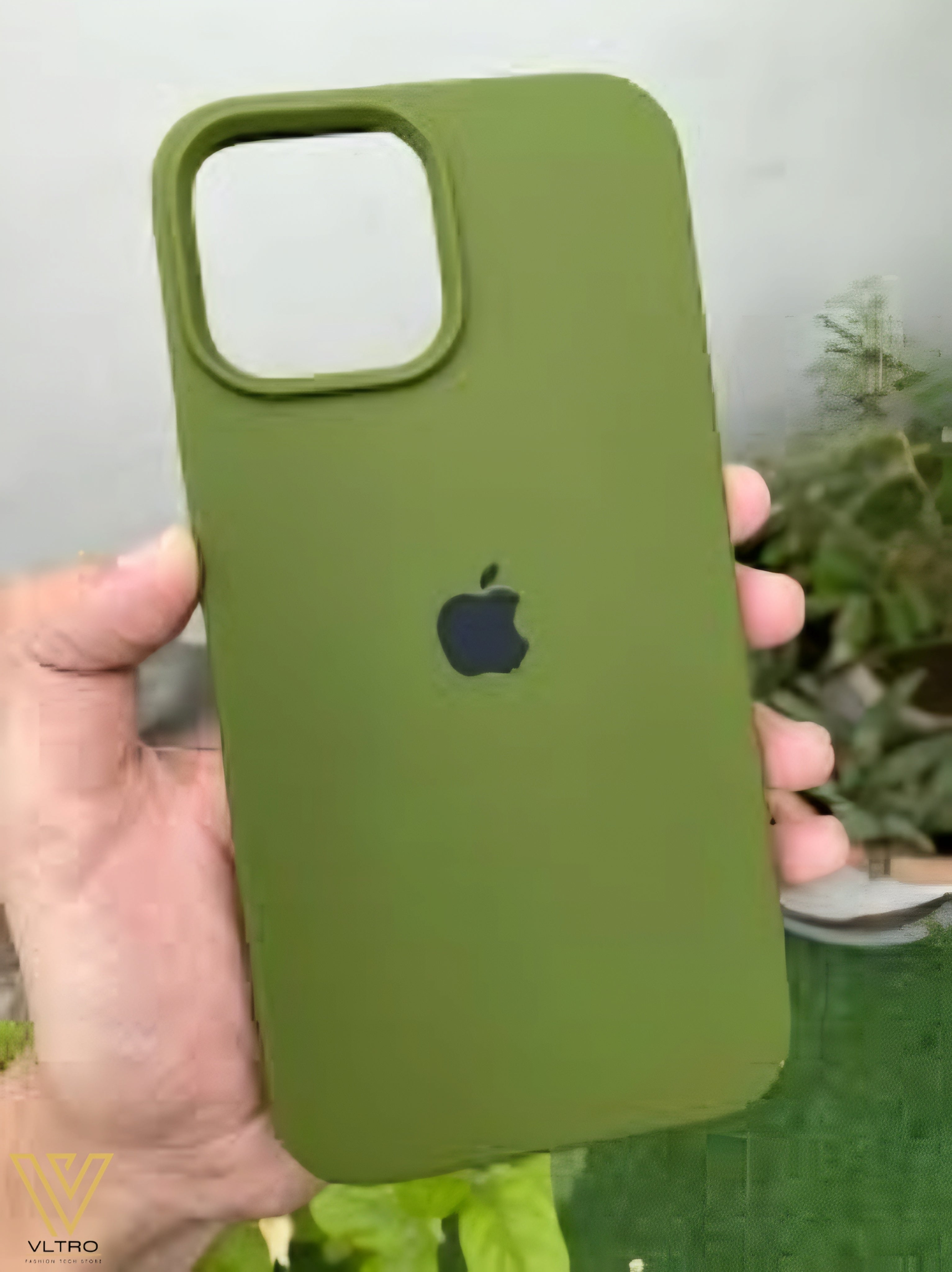 Olive Green Silicone iPhone Case – Slim, Stylish & Durable