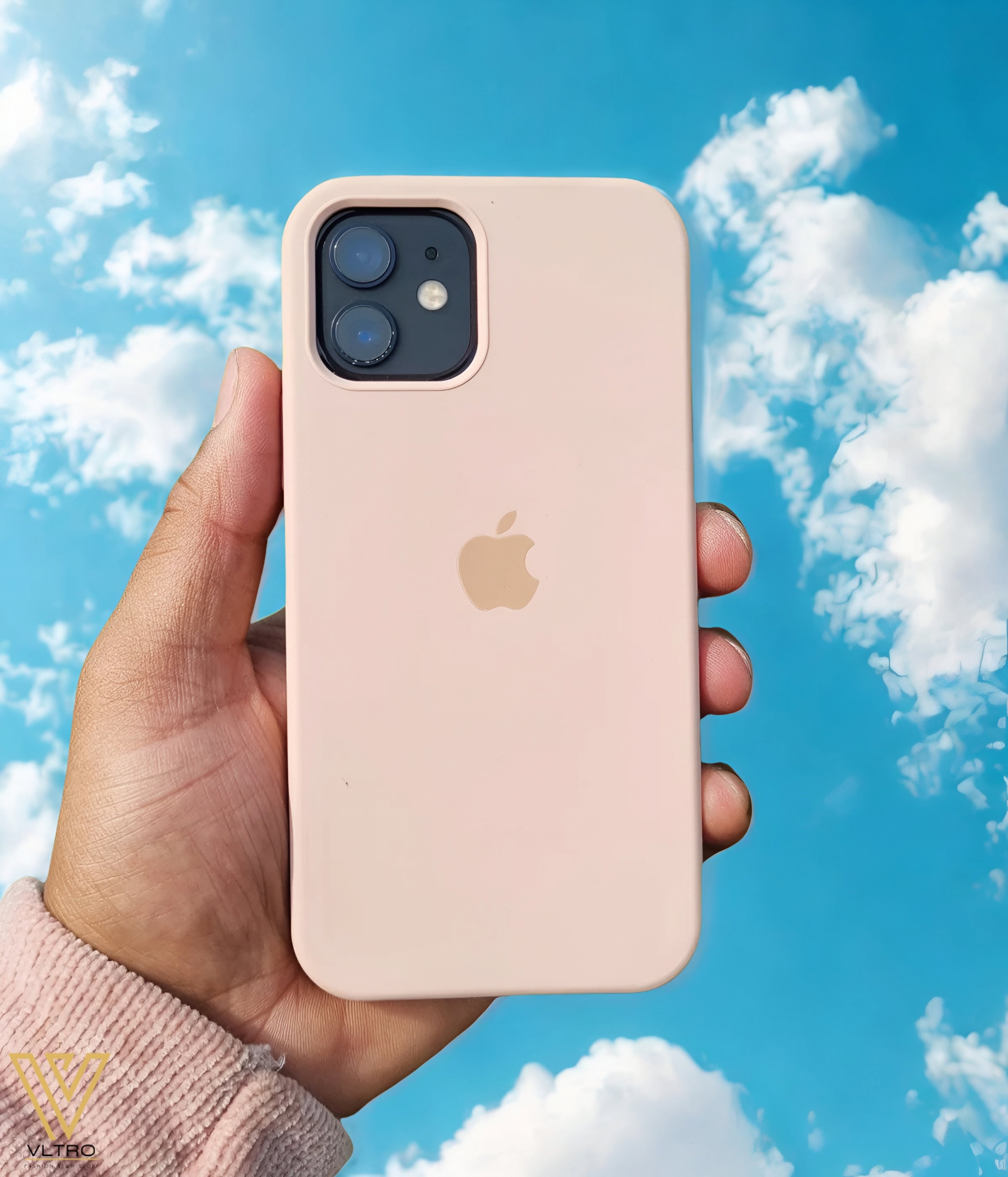 Sand Pink Silicone iPhone Case – Slim, Stylish & Durable