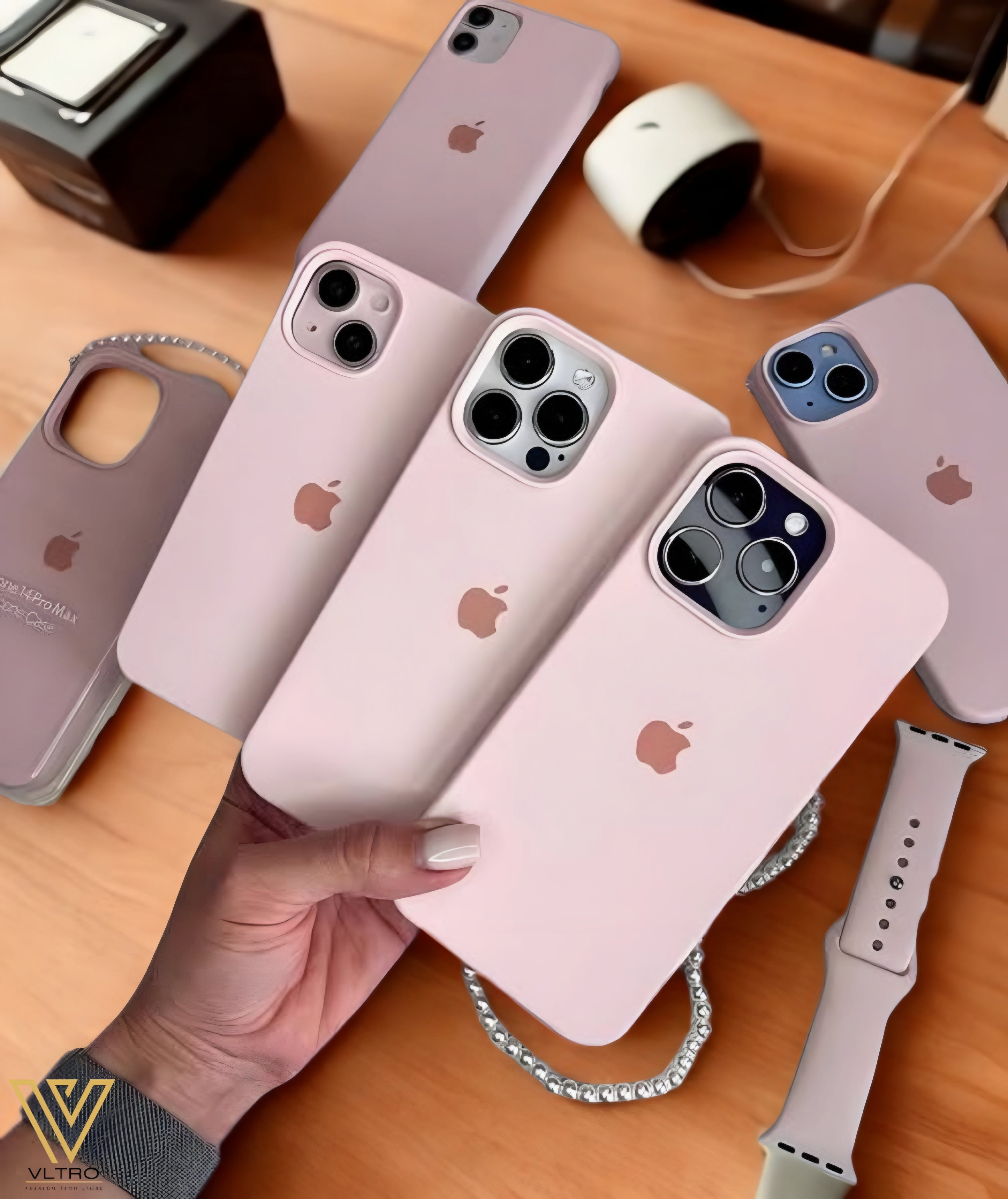 Sand Pink Silicone iPhone Case – Slim, Stylish & Durable