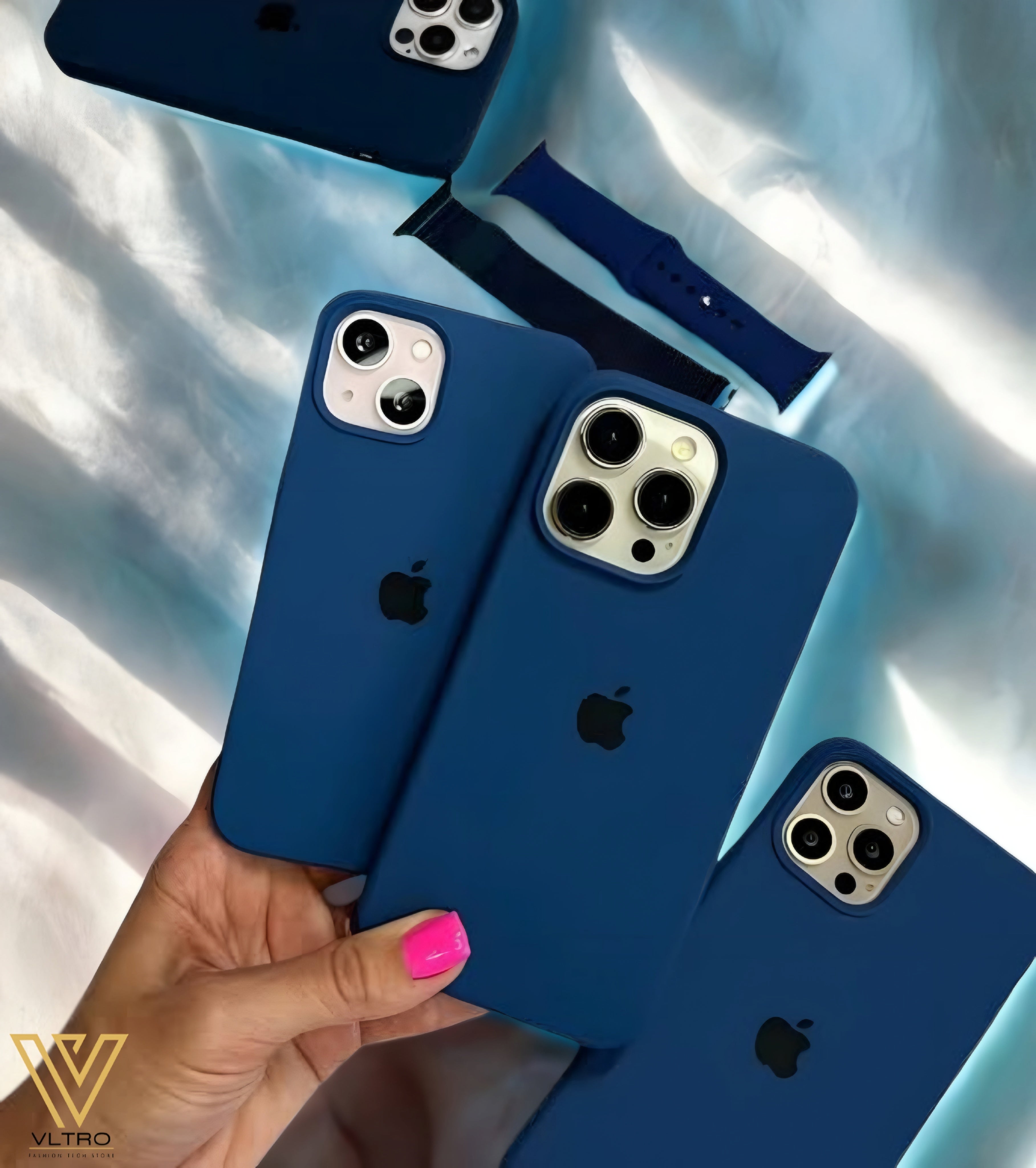 Pacific Blue Silicone iPhone Case – Slim, Stylish & Durable
