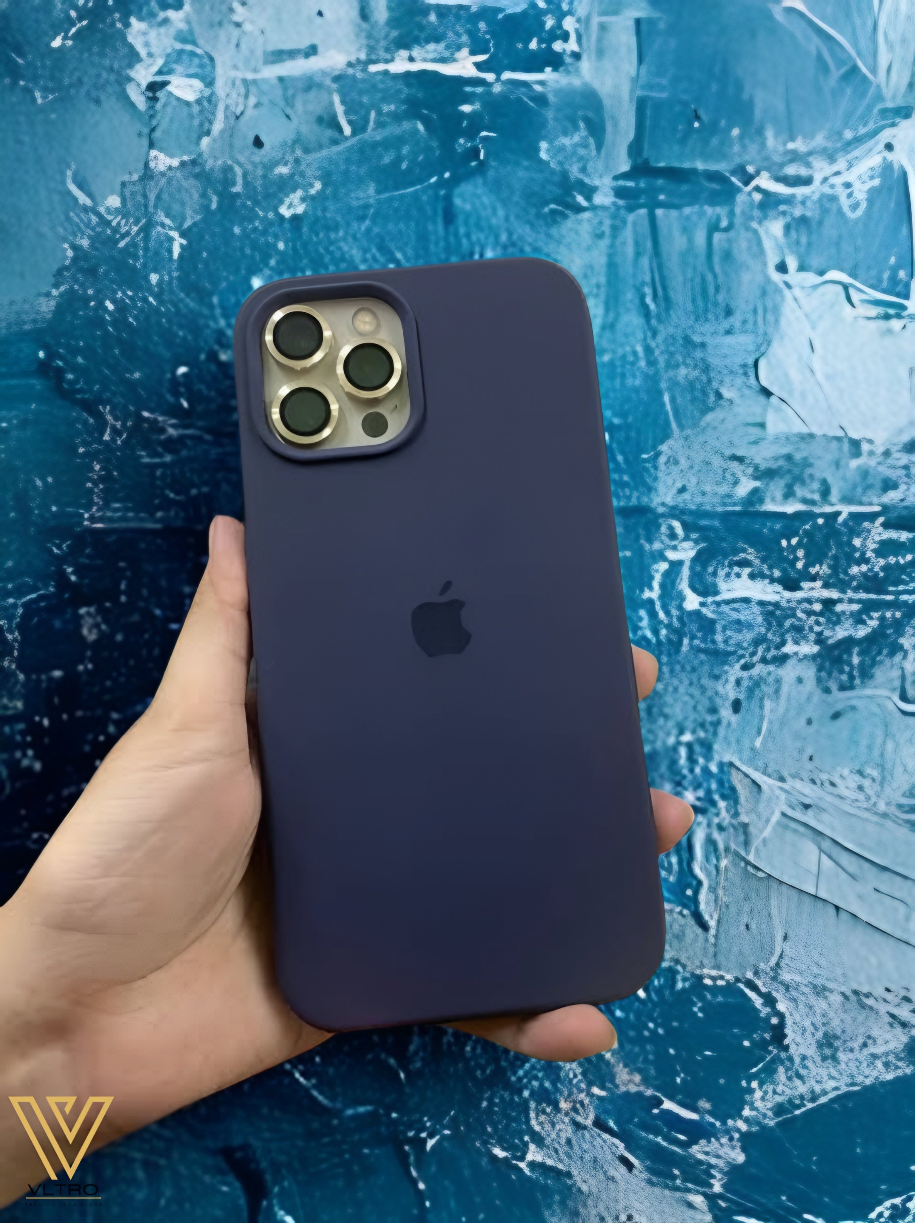 Navy Blue Silicone iPhone Case – Slim, Stylish & Durable