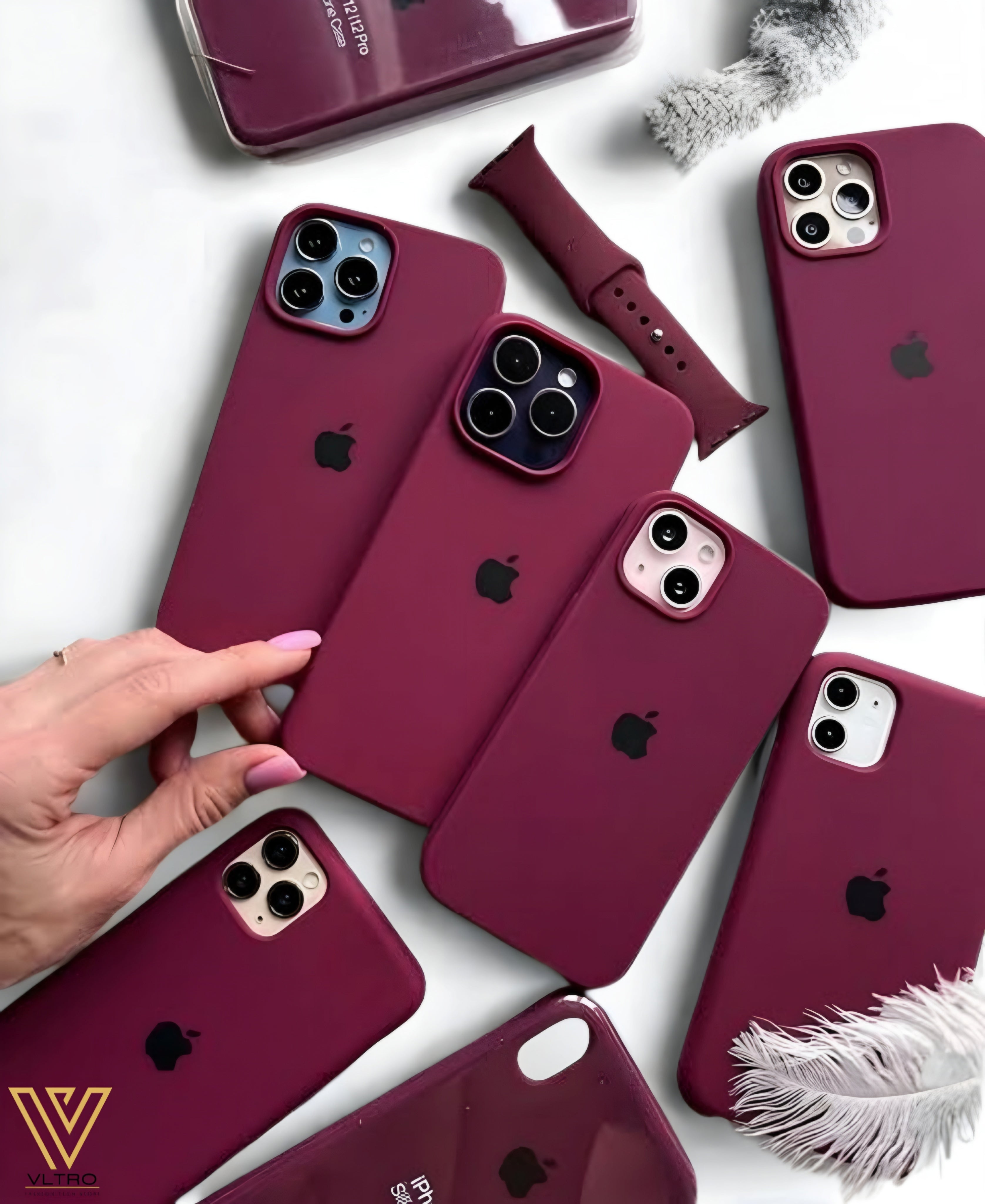 Plum Silicone iPhone Case – Slim, Stylish & Durable