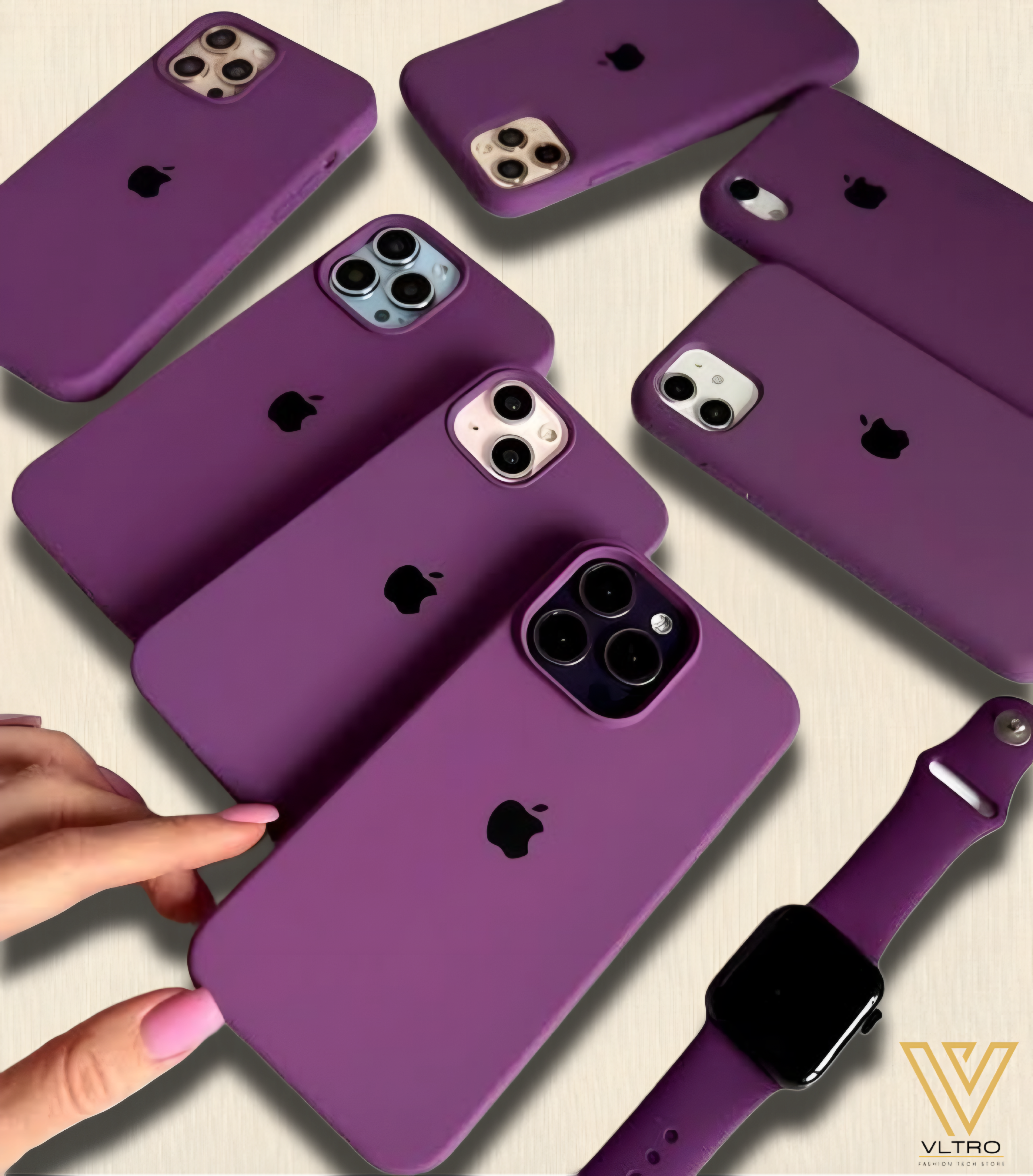 Purple Silicone iPhone Case – Slim, Stylish & Durable