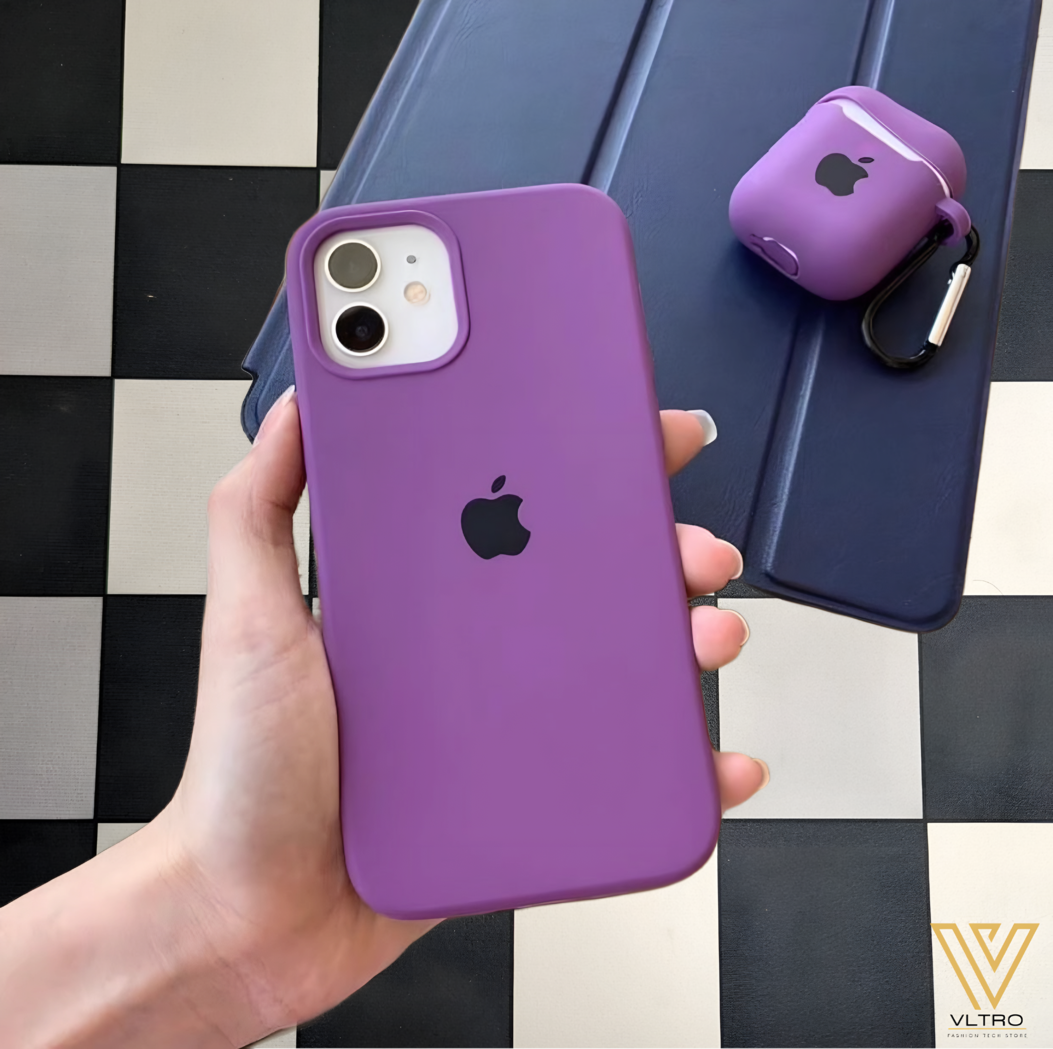 Purple Silicone iPhone Case – Slim, Stylish & Durable