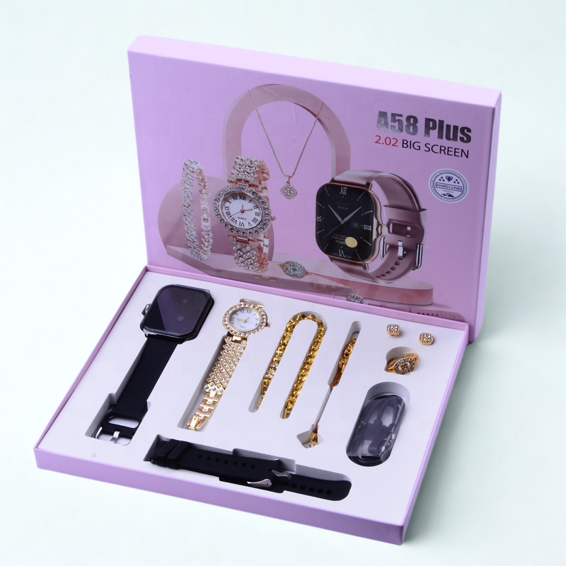 A58 Plus Smartwatch & Luxury Jewelry Set